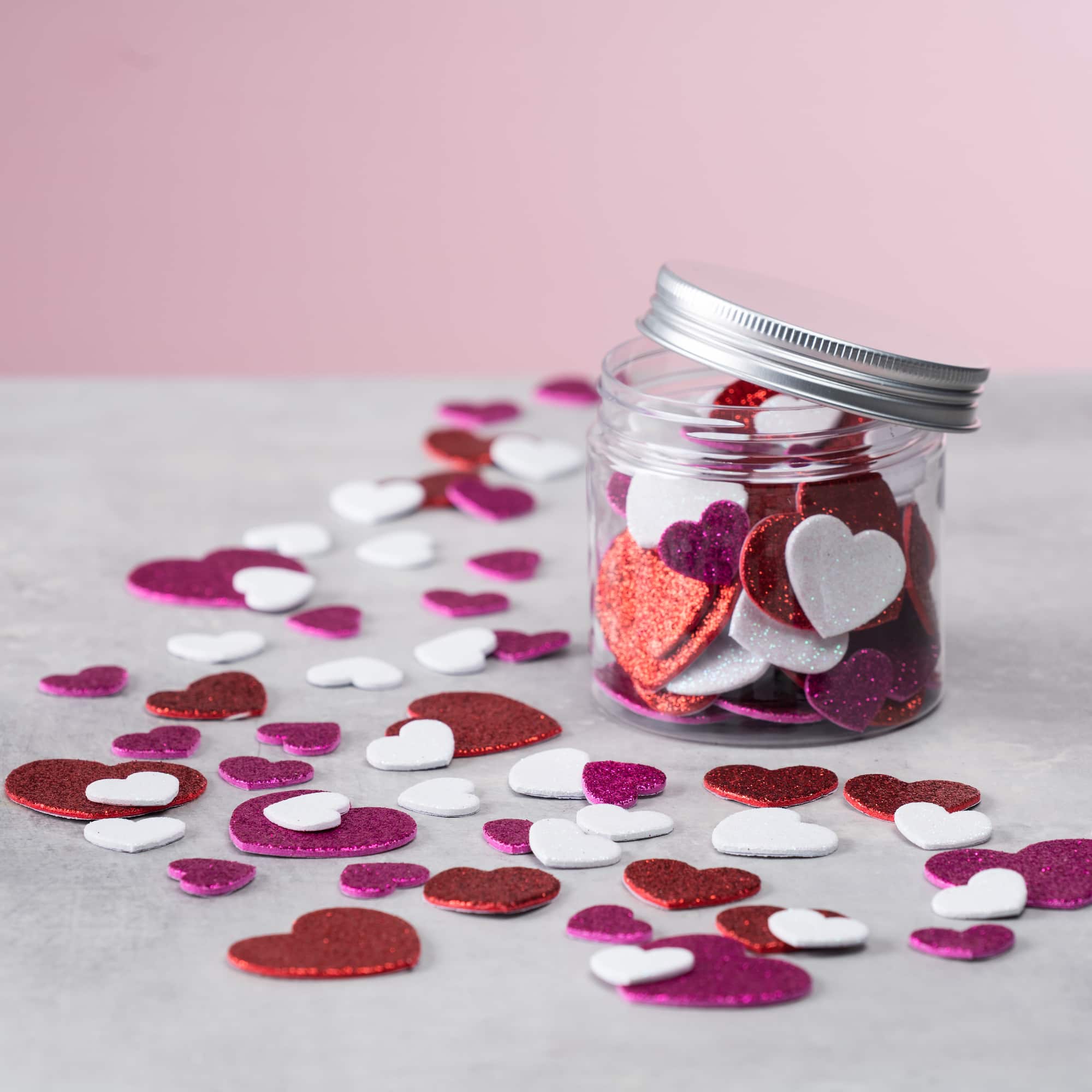 Foam Glitter Heart Stickers by Creatology™